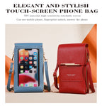 Soft Leather Touch Screen Crossbody