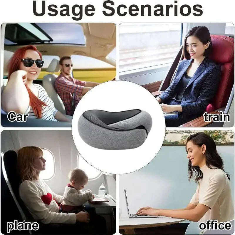CloudRest Memory Foam Travel Neck Pillow