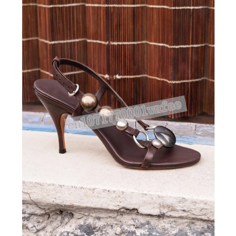 Women's Vintage Leather Slingback Sandals