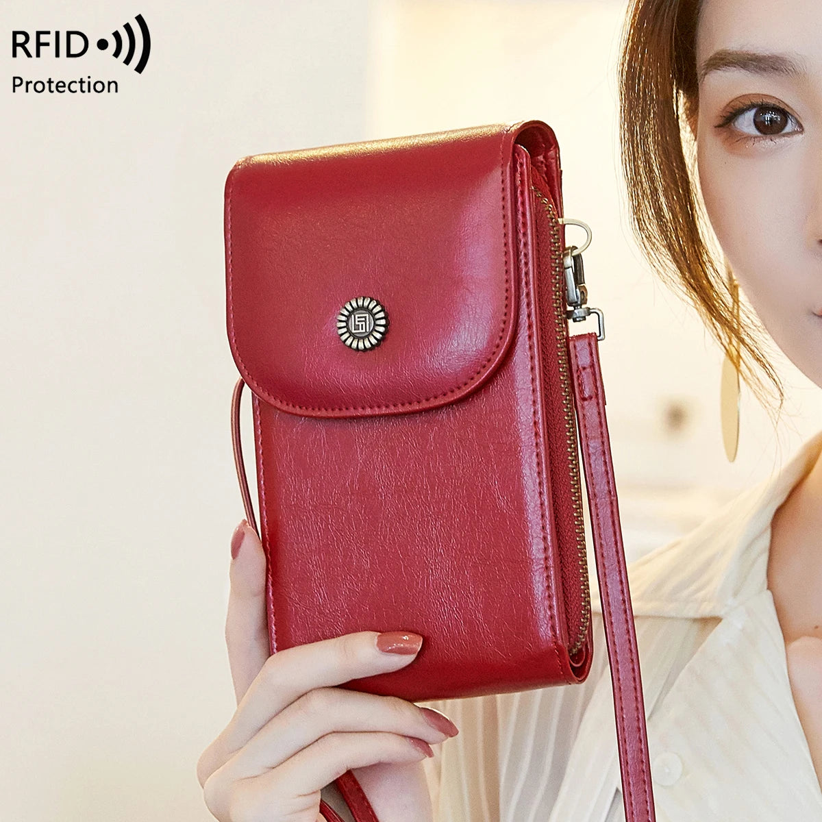 Retro RFID Shoulder Bag