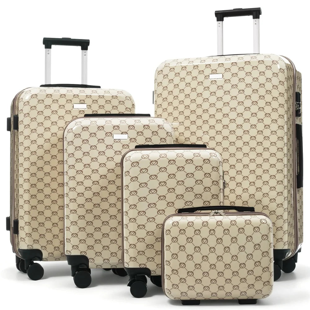 5/6-Piece Hardside Luggage Set – Lightweight & Expandable