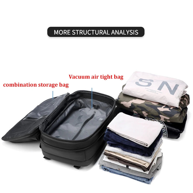 Business Vacuum Compression Large Capacity Backpack