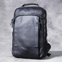 Vintage Crazy Horse Genuine Leather Hiking Backpack