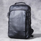 Vintage Crazy Horse Genuine Leather Hiking Backpack