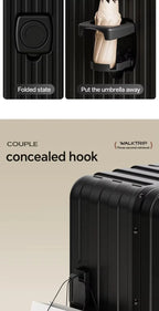 20/24/26" Front Opening Pocket Aluminum Frame Luggage
