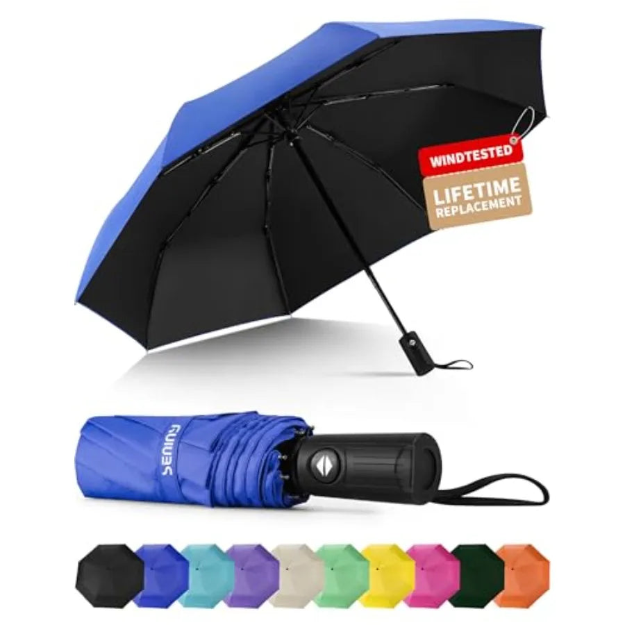 Automatic Windproof Travel Umbrella – 12 Colors