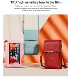 Soft Leather Touch Screen Crossbody