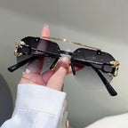 Rimless Pilot Sunglasses