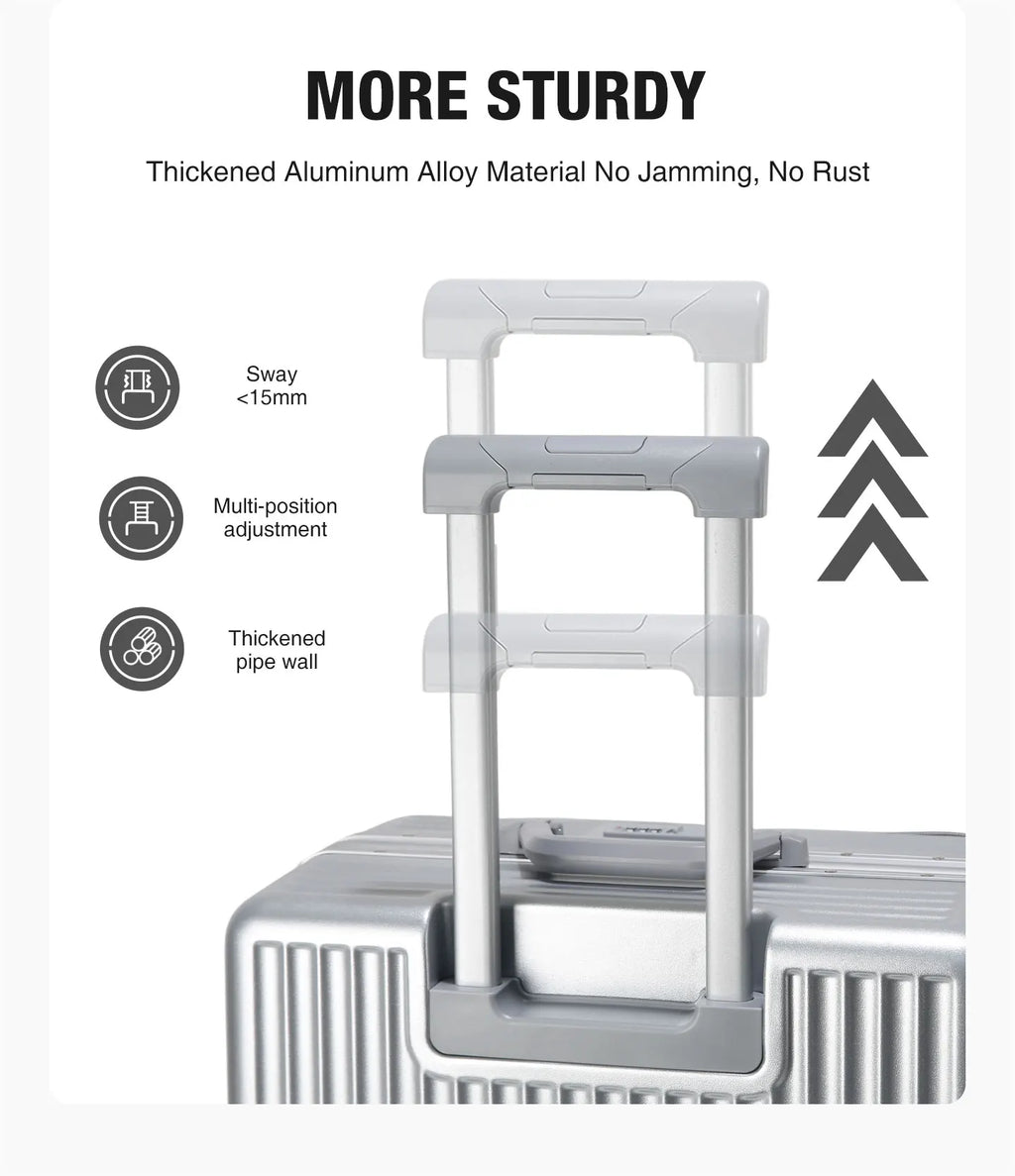 20/24/27 Lightweight Aluminum Hard Shell Luggage