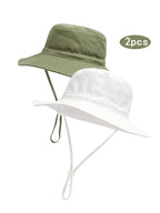 2pcs Children's Fisherman Sun Hat w/Large Brim
