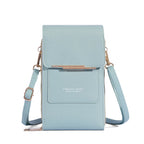 Soft Leather Touch Screen Crossbody