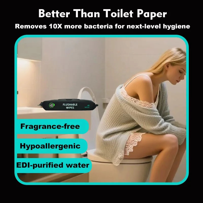 2/6 Pack Toilet Wet Wipes