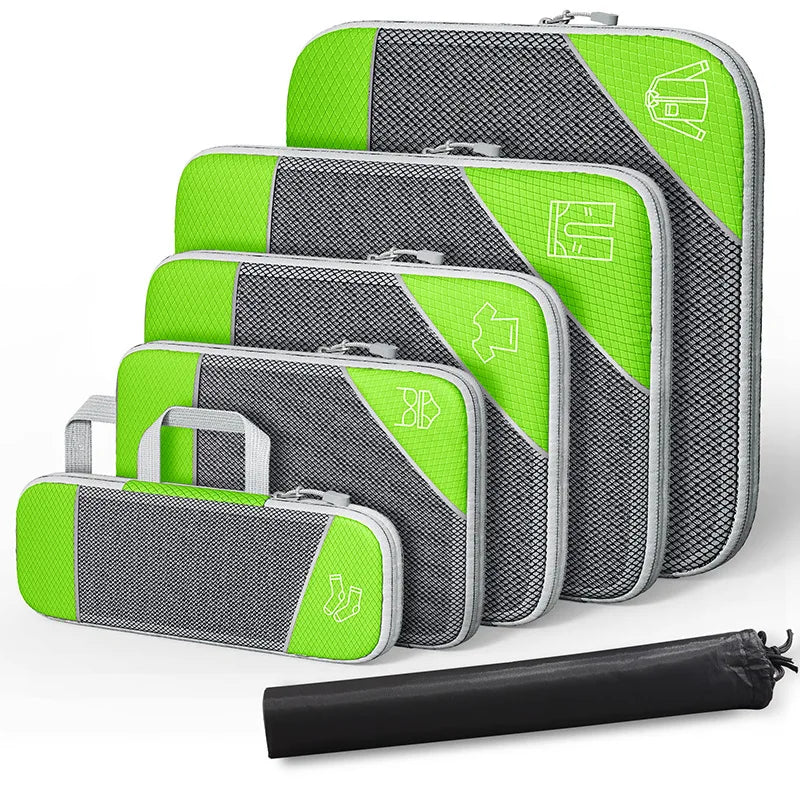 Travel Compression Storage Bag Set w/Shoe Bag