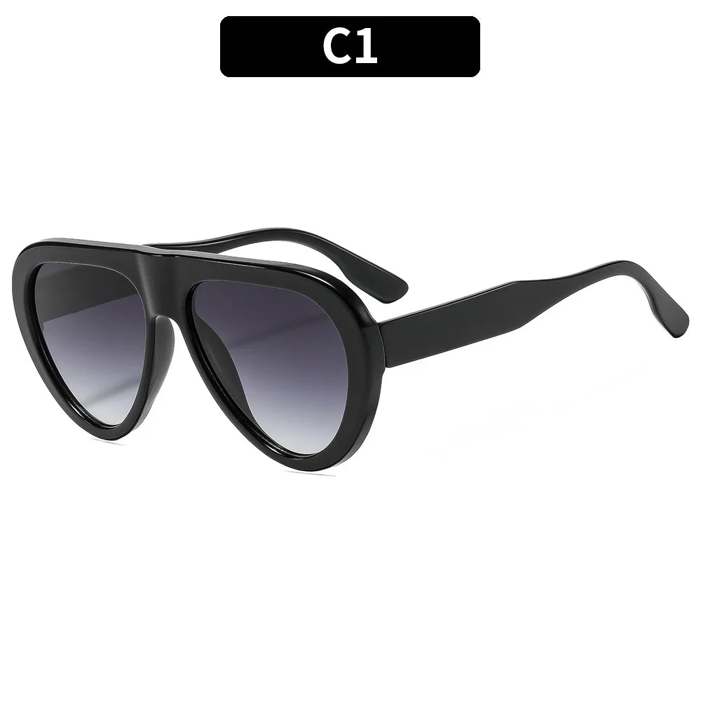 Vintage Oversized Oval Sunglasses