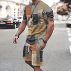 Men's Retro Cool Breathable Shorts Set