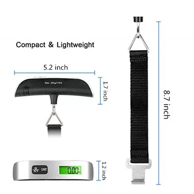 Digital Portable Luggage Scale for Up To 110lbs