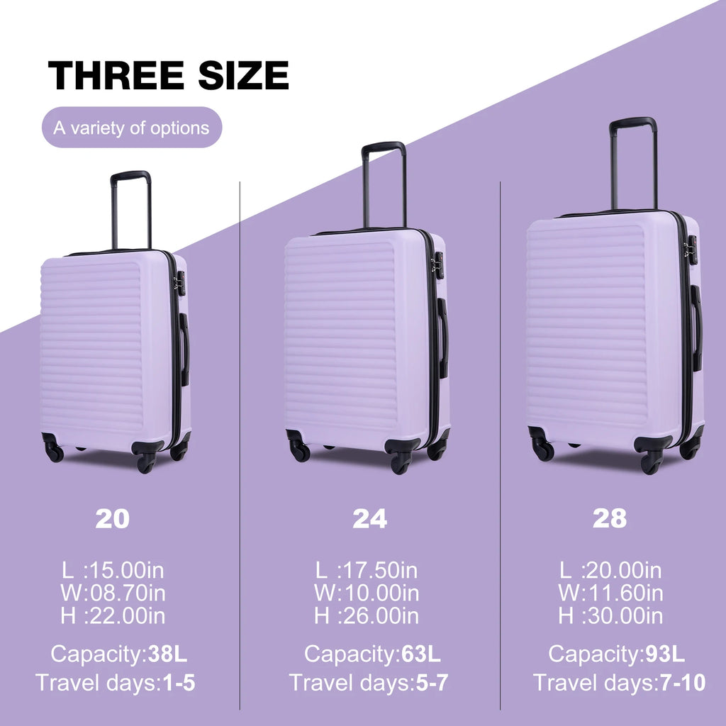 3pcs 20/24/28/Hardshell Luggage Set