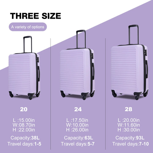 3pcs 20/24/28/Hardshell Luggage Set