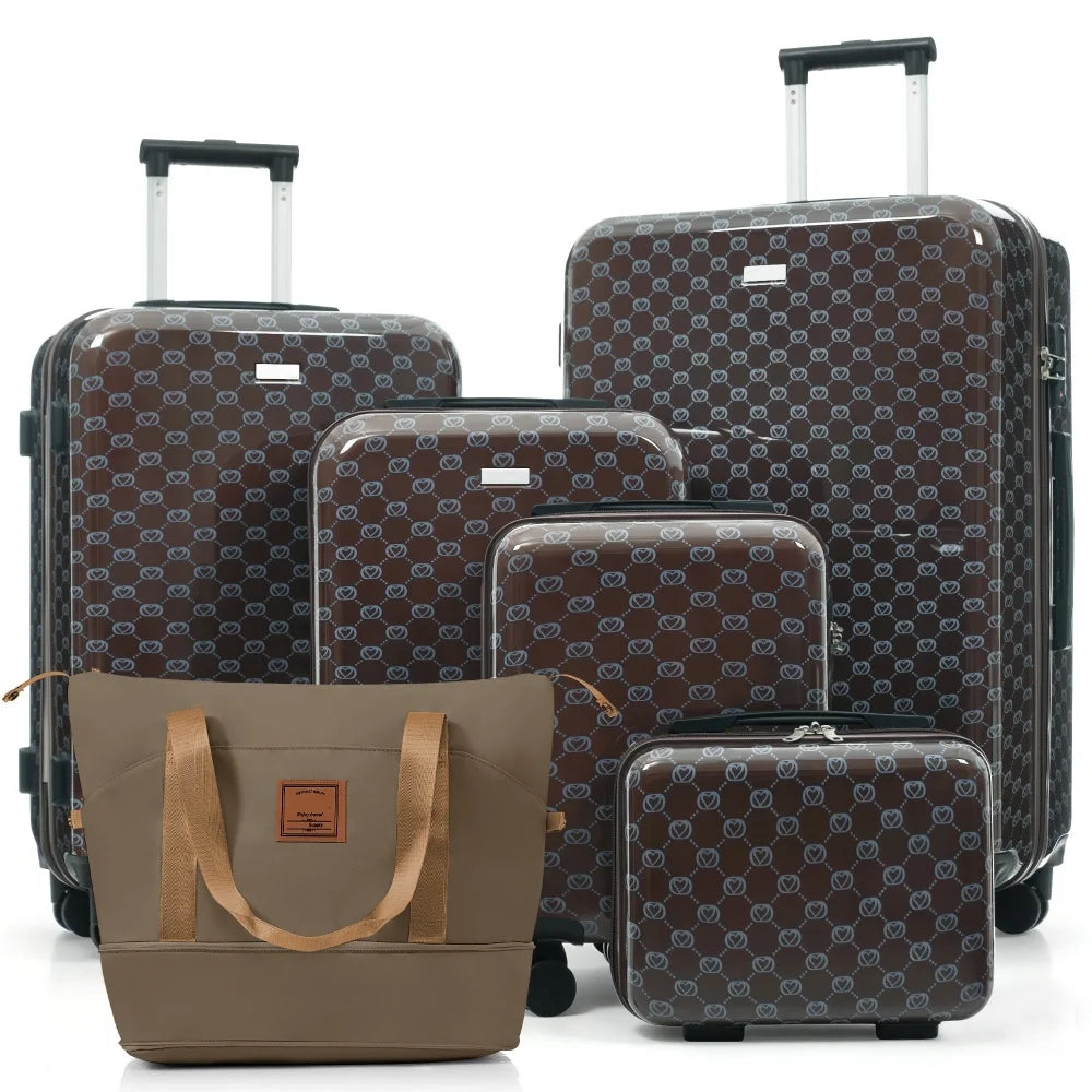 5/6-Piece Hardside Luggage Set – Lightweight & Expandable