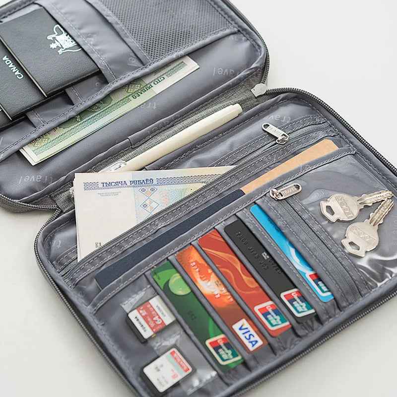 Family Voyager Travel Wallet – Multi-Passport Document Organizer