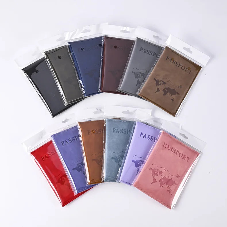 Sleek Grey Passport Cover – Slim Travel Wallet