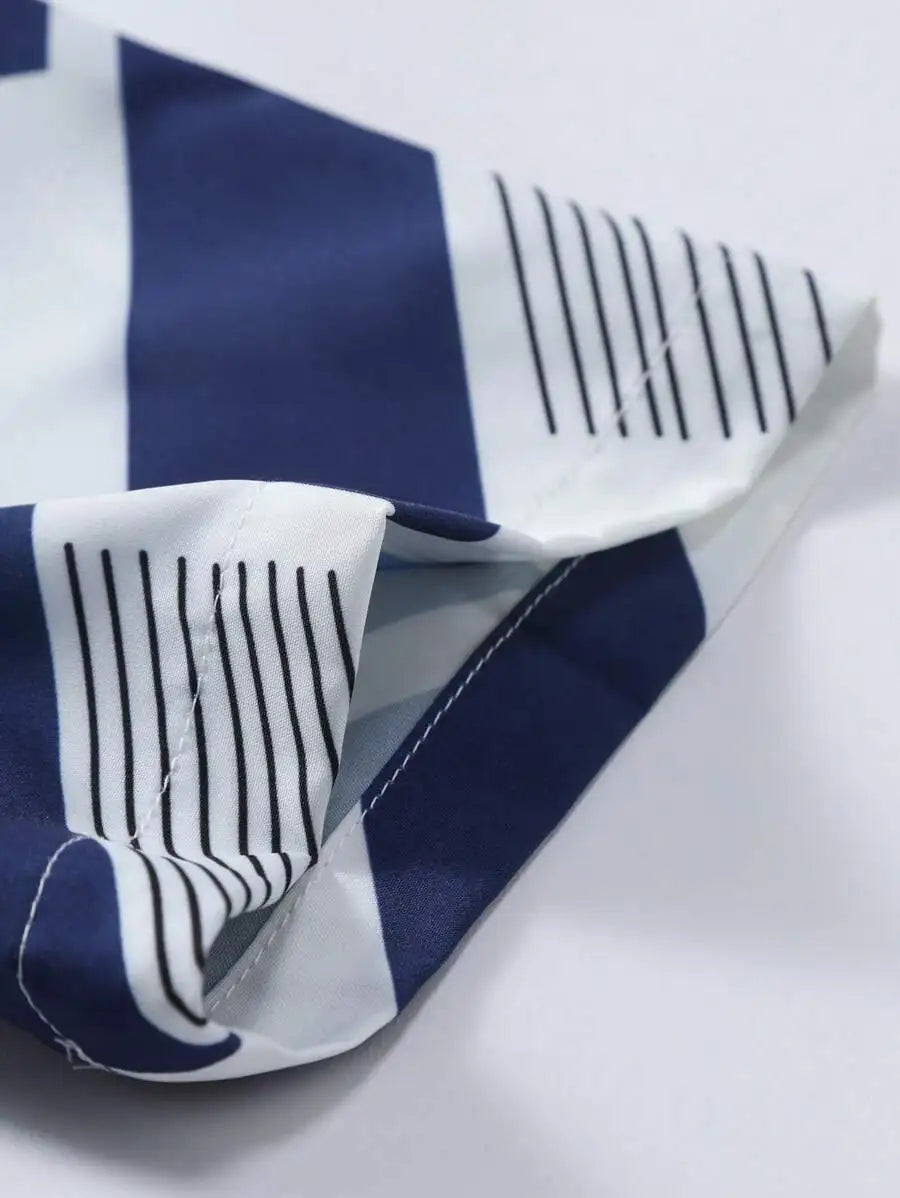 Men's Vacation Casual Short Sleeve Shirt Shorts Set