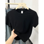Casual Plus Size Short Sleeved T-Shirt