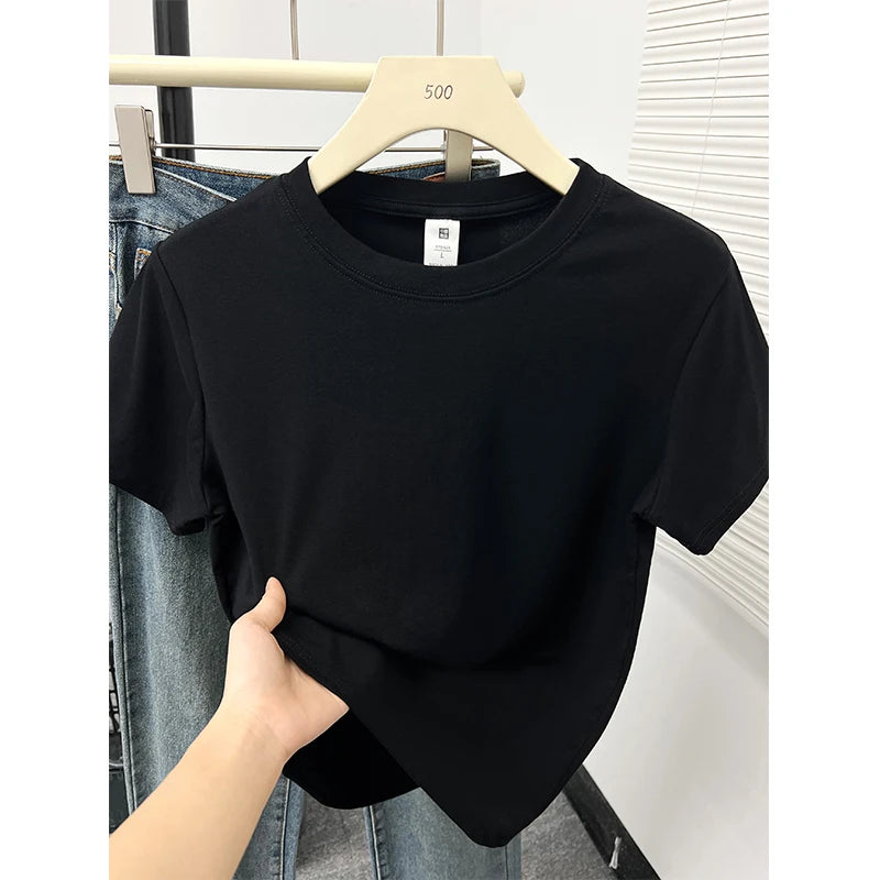 Casual Plus Size Short Sleeved T-Shirt