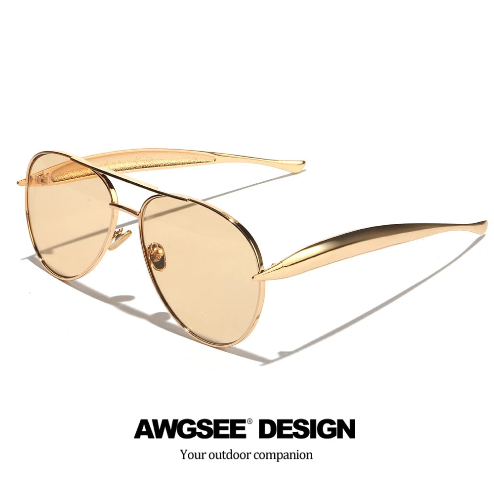Oversized Vintage Aviator Glasses