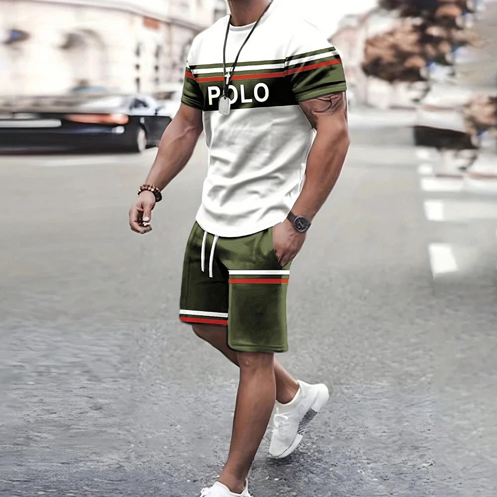 Men's Retro Cool Breathable Shorts Set