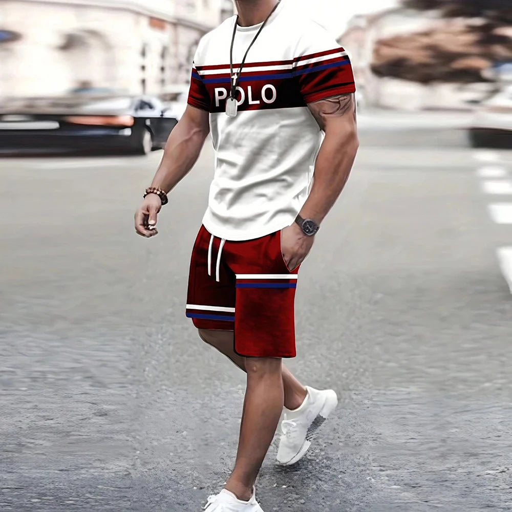 Men's Retro Cool Breathable Shorts Set
