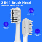 Electric Toothbrush w/8 Replacement Heads