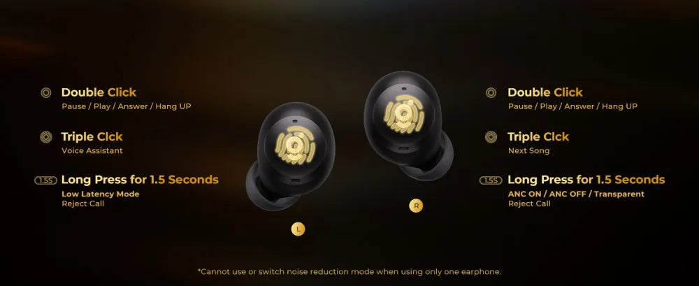 Noise Cancelling Wireless Earbuds