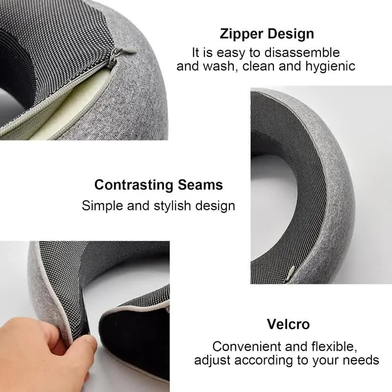 CloudRest Memory Foam Travel Neck Pillow