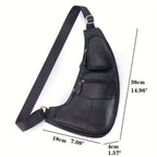 Genuine Leather Crossbody Sling Bag