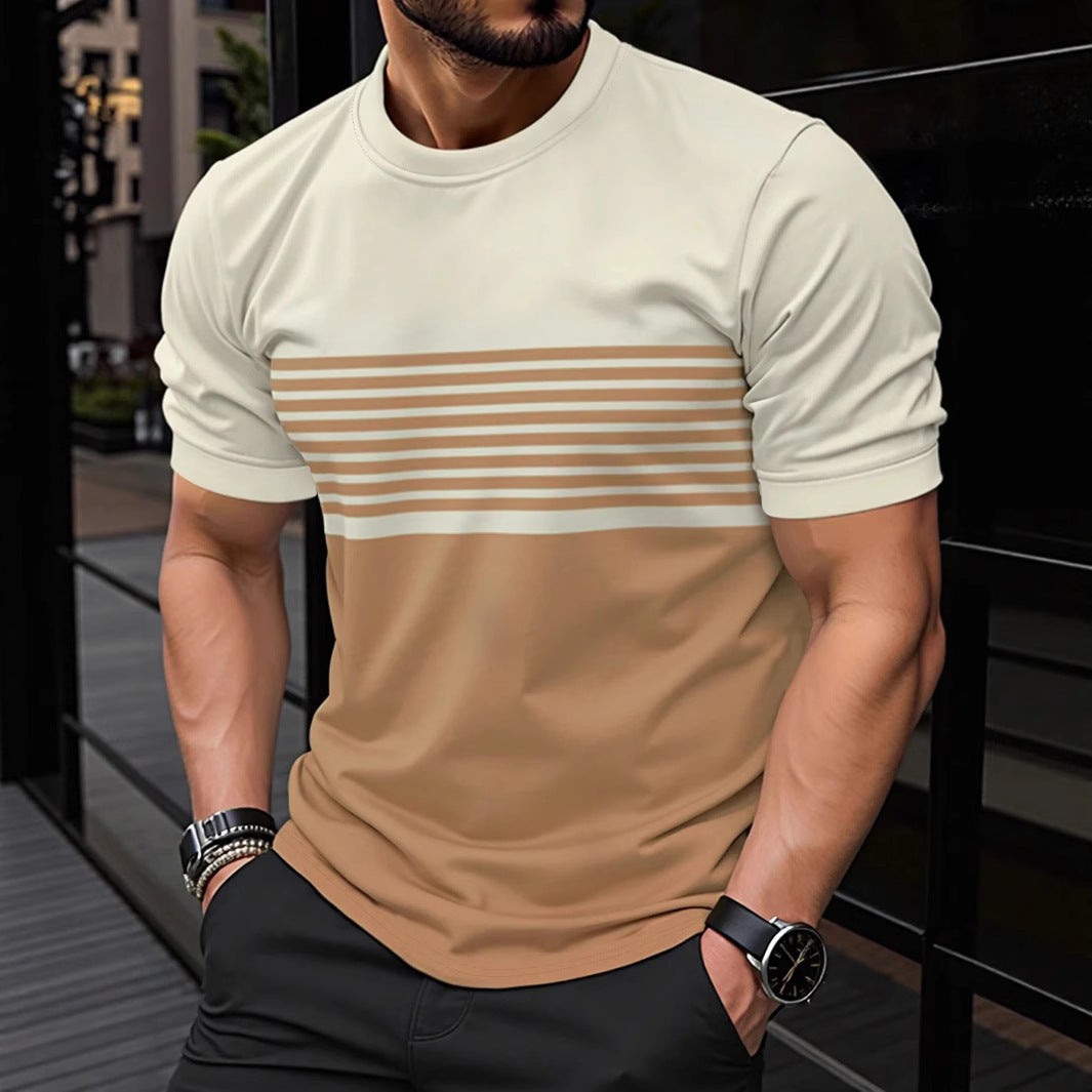 Men's Crew-neck Casual Short-sleeve Shirt