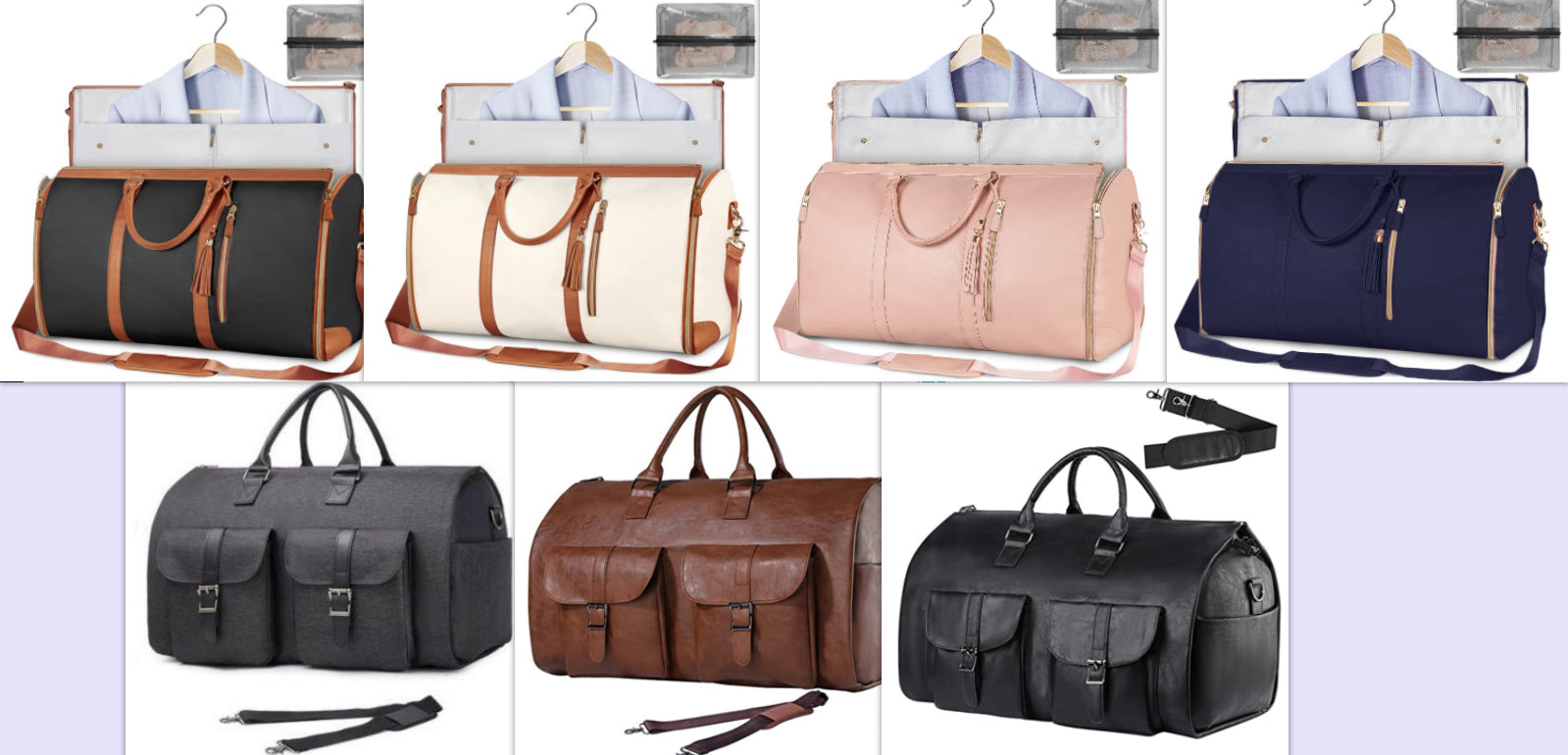 Women's Large Capacity Waterproof Travel Duffle Bag