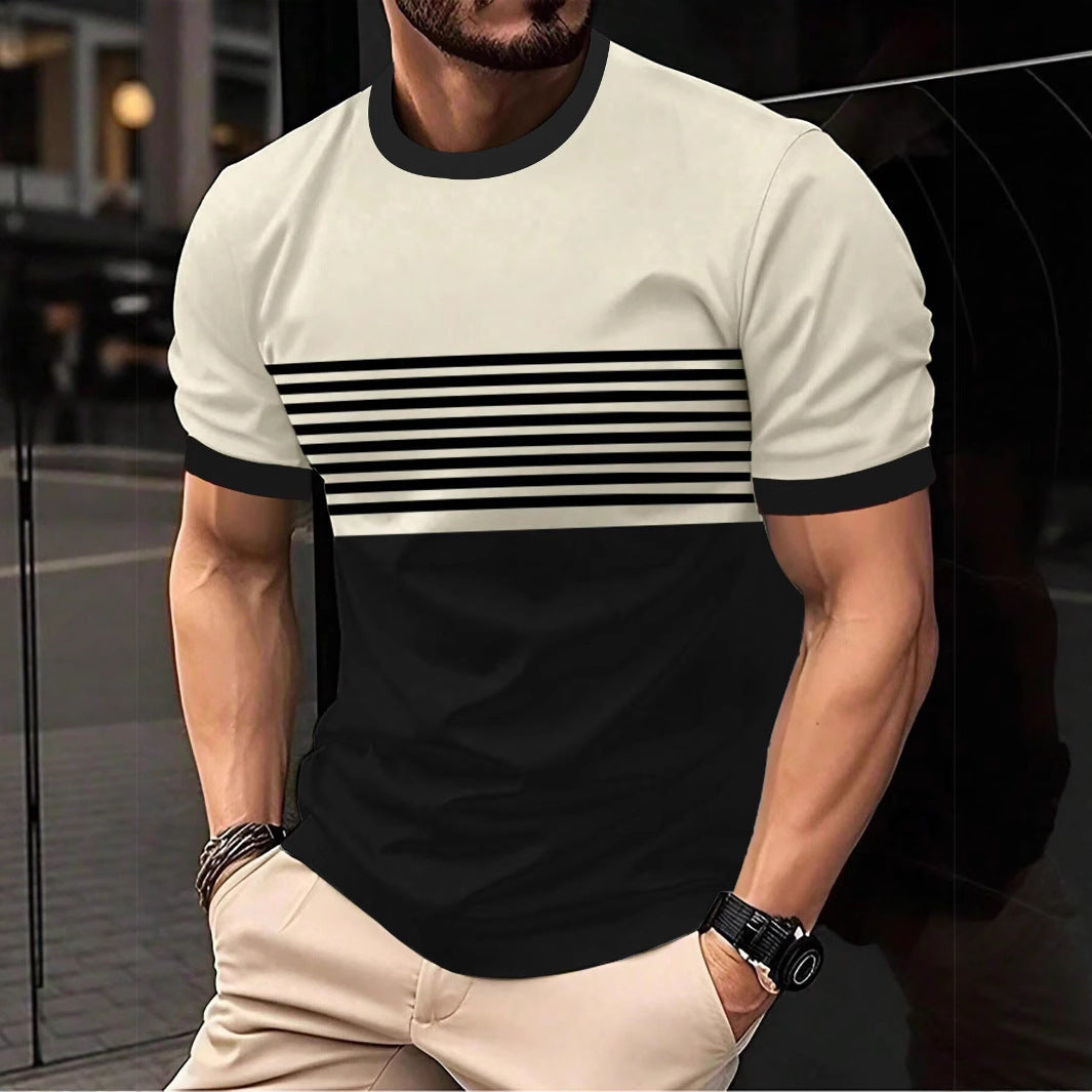 Men's Crew-neck Casual Short-sleeve Shirt