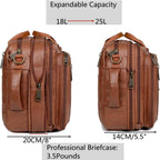 Leather Backpack – Convertible Work Carry