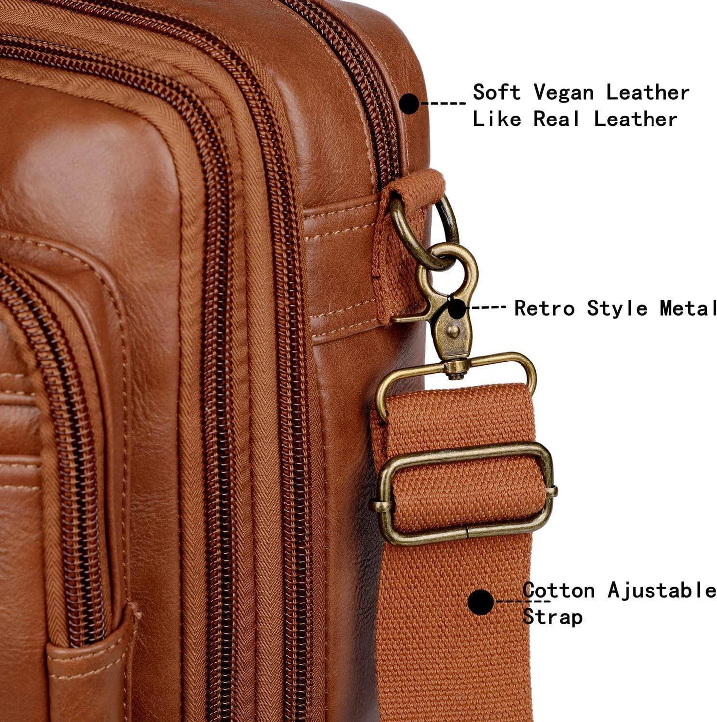 Men's Vegan Leather Backpack – Convertible Work Carry