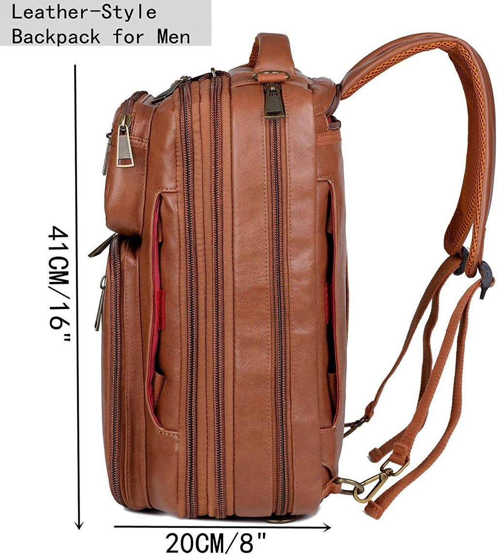 Leather Backpack – Convertible Work Carry