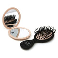 2Pcs Compact Mirror Hairbrush Set