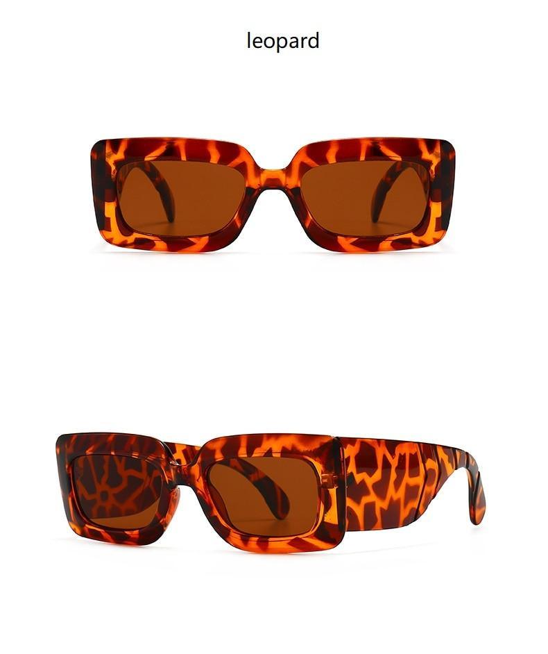 Classic Oversized Square Sunglasses w/UV400
