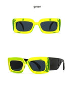 Classic Oversized Square Sunglasses w/UV400