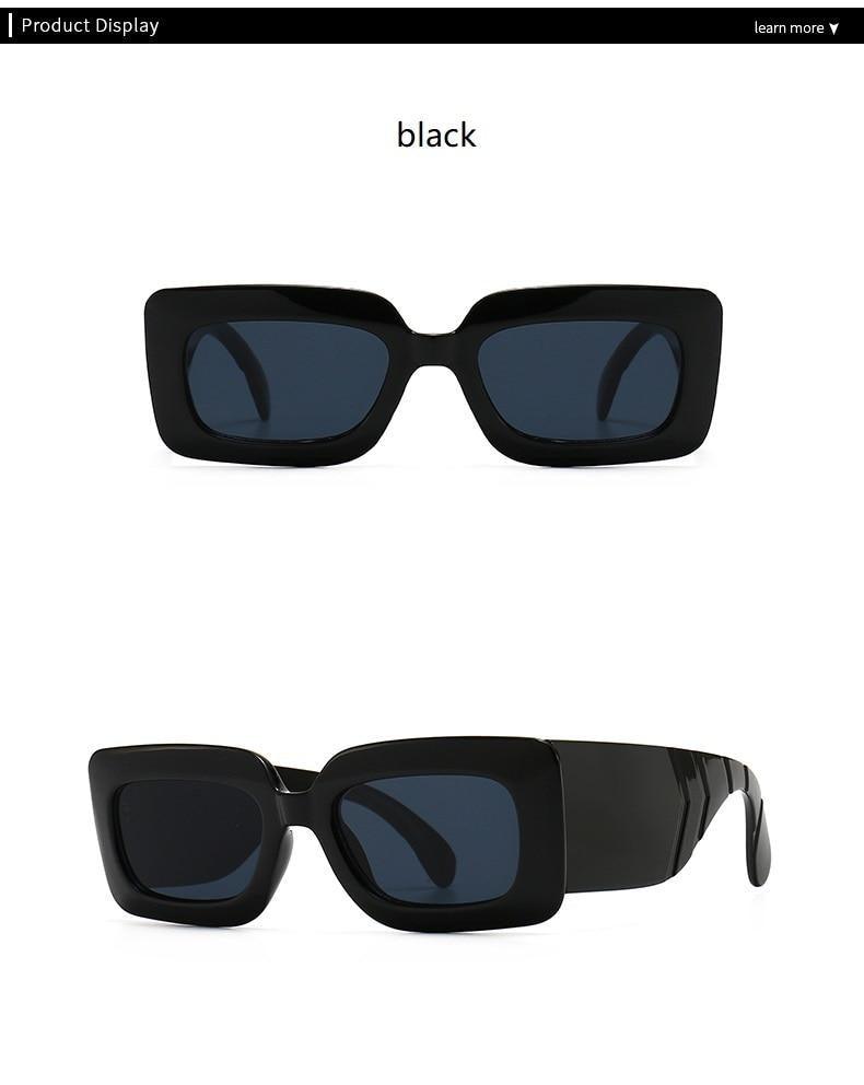 Classic Oversized Square Sunglasses w/UV400