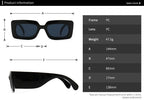 Classic Oversized Square Sunglasses w/UV400