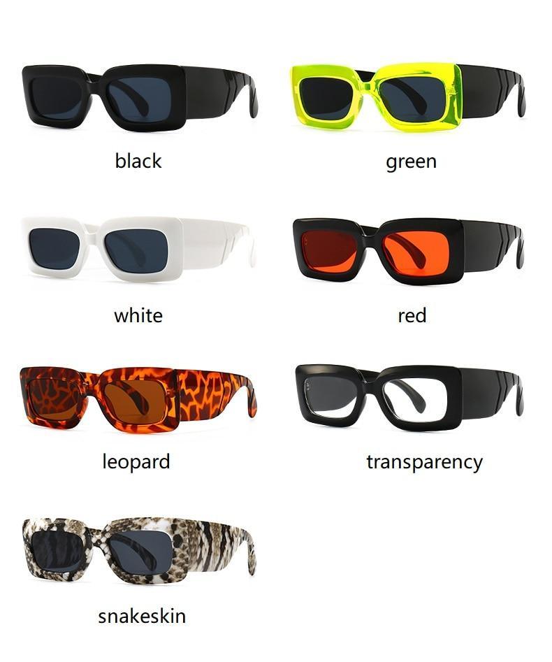 Classic Oversized Square Sunglasses w/UV400