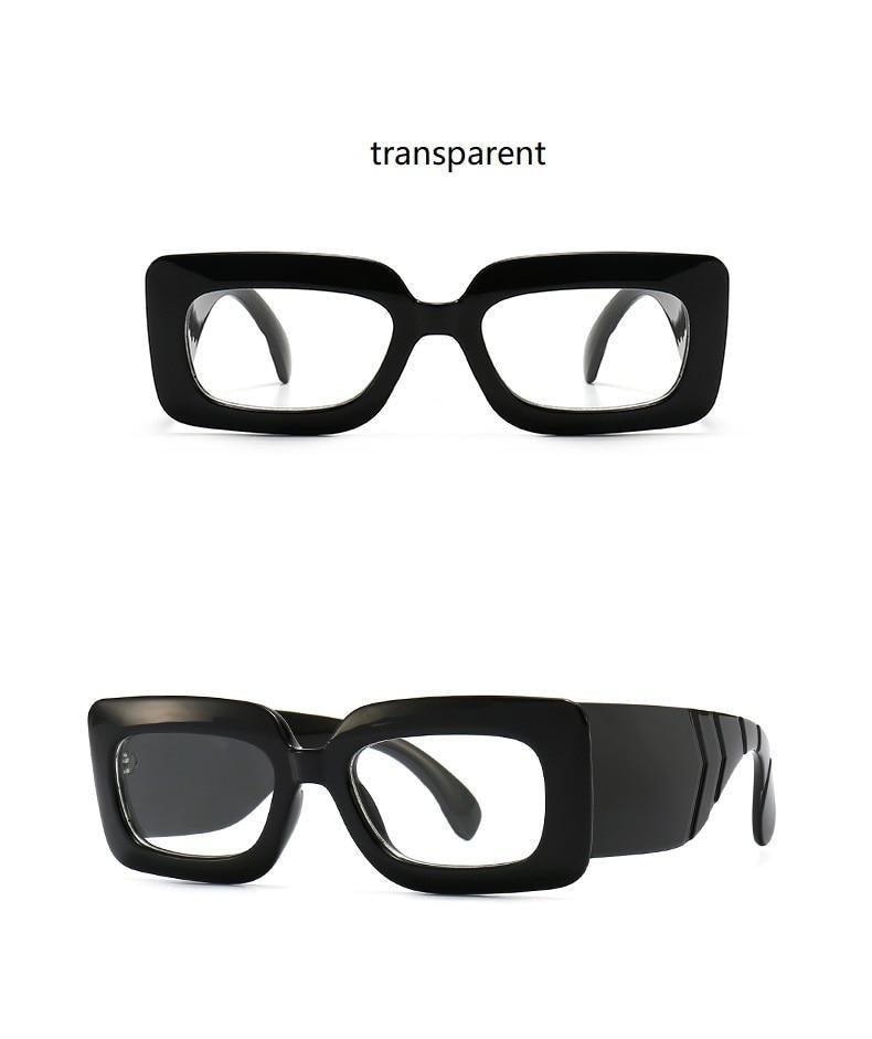 Classic Oversized Square Sunglasses w/UV400