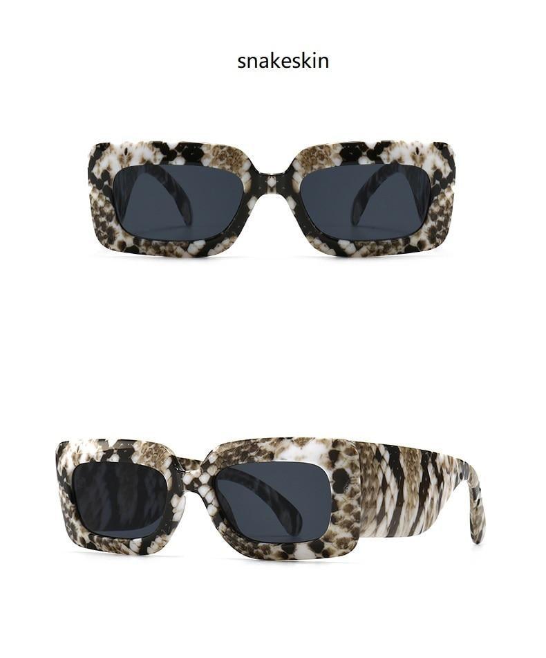 Classic Oversized Square Sunglasses w/UV400