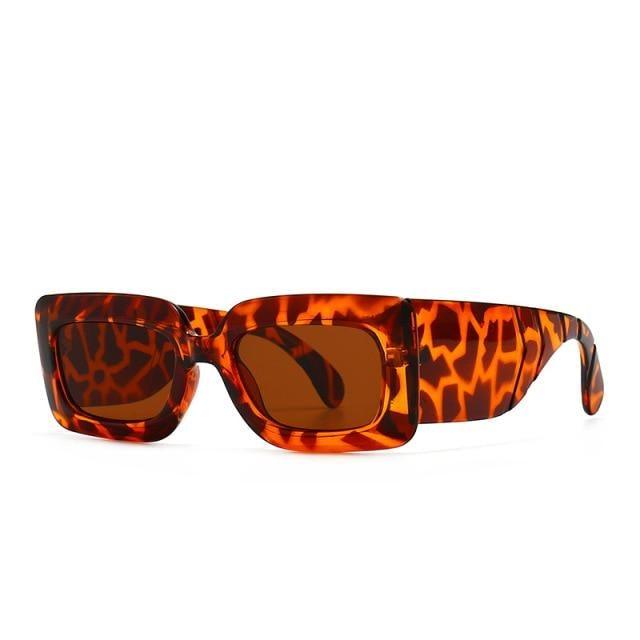 Classic Oversized Square Sunglasses w/UV400